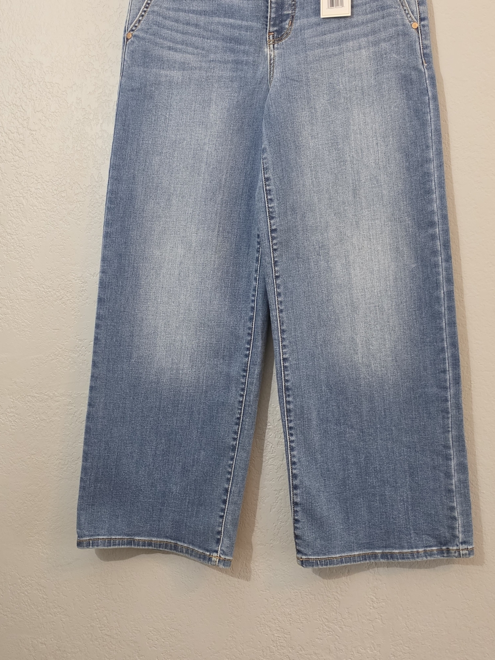 NWT Judy Blue Trouser Column Light Wash High Waisted Stretch Jeans Womens 7/28 - Picture 5 of 14